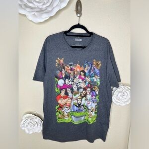 Disney Villians Graphic Unisex Gray Short Sleeve T-Shirt Size Extra Large